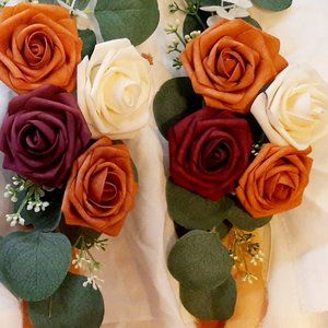 Wedding decorations sunset Terracotta lings moments flowers